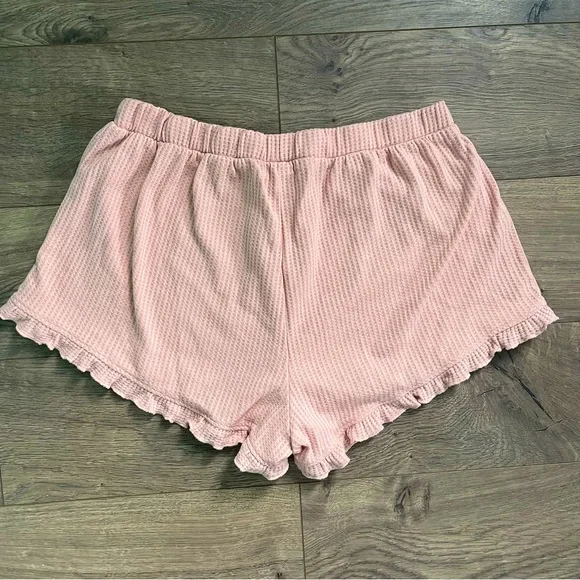 ASOS Pink Waffle Knit Women's Pajama Bottoms - Pants & Shorts Bundle - Picture 7 of 9
